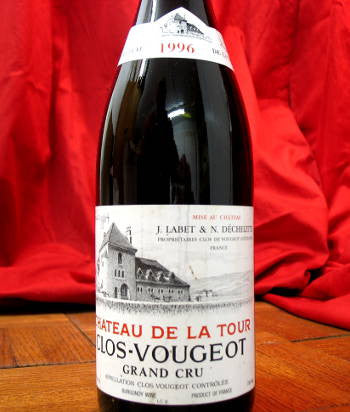 J. Labet & N. Dechelette Chateau de la Tour Clos-Vougeot Grand Cru 1996