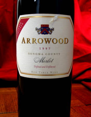 Arrowood Merlot Sonoma California 1997
