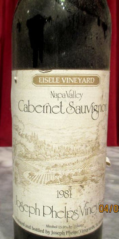 1981 Joseph Phelps Eisele Vineyard Cabernet Sauvingnon