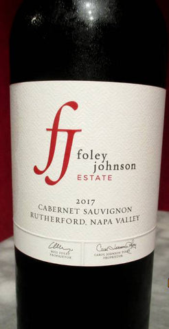 2017 Foley Johnson Estate Cabernet Sauvignon, Rutheford, Napa