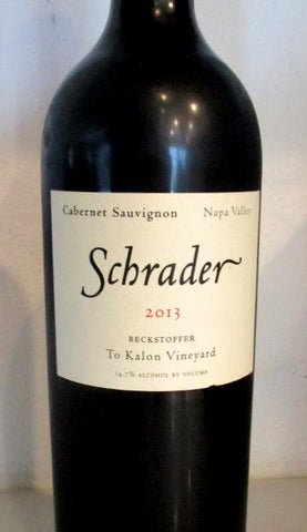 2013 Schrader Beckstoffer To Kalon Vineyard Napa Valley Cabernet Sauvignon