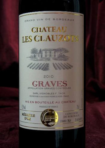2010 Chateau Les Clauzots Bordeaux Rouge, Graves